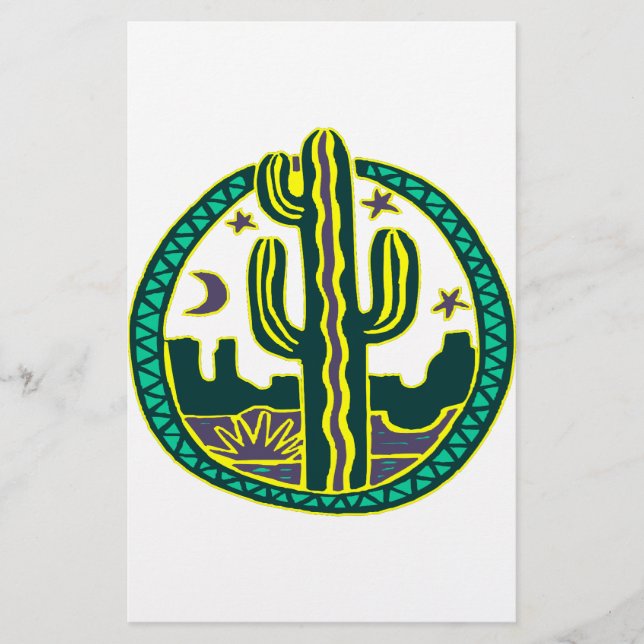 Lámina Cactus del Suroeste (Anverso)