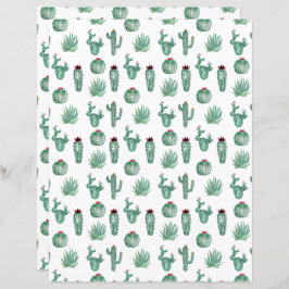 Lámina Cactus Scrapbook Paper