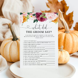 Lámina Caer borgoña ¿Qué dijo el novio de la ducha de nov