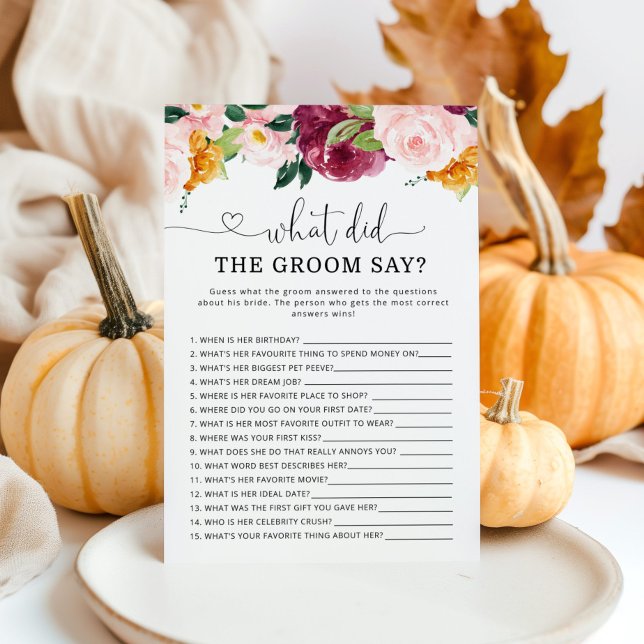 Lámina Caer borgoña ¿Qué dijo el novio de la ducha de nov (Subido por el creador)