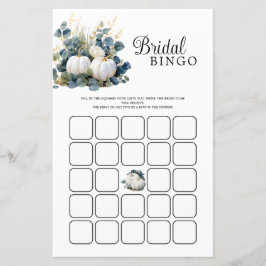 Lámina Caer en amor Calabazas blancas Bingo de ducha de n