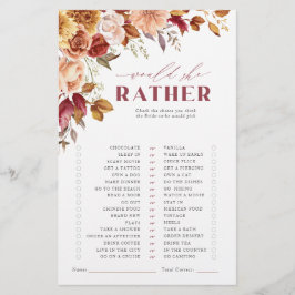 Lámina Caer enamorada partida de ducha de novia preferirí