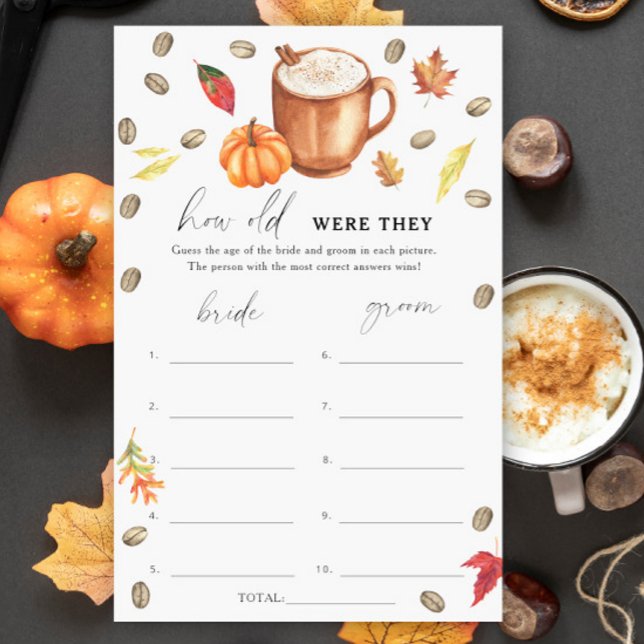 Lámina Café de calabaza ¿Cuántos años tenían las novias? (Subido por el creador)