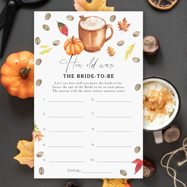 Lámina Café de calabaza ¿Qué edad tenía la novia para jug (Subido por el creador)