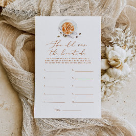 Lámina Café minimalista ¿Qué edad tenía la novia para jug