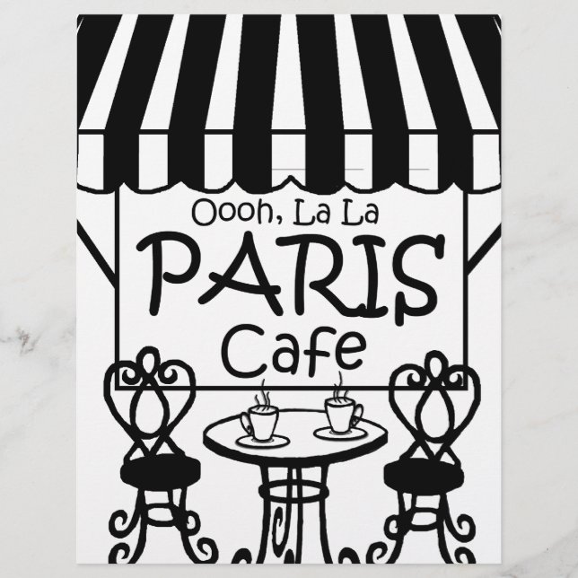 Lámina Café Oooh La La Paris (Anverso)