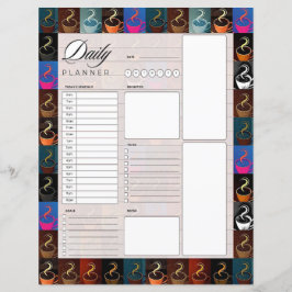 Lámina Cafetería planificadora diaria