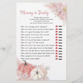 Lámina Caída bohemia en amor Calabaza mamá o papá