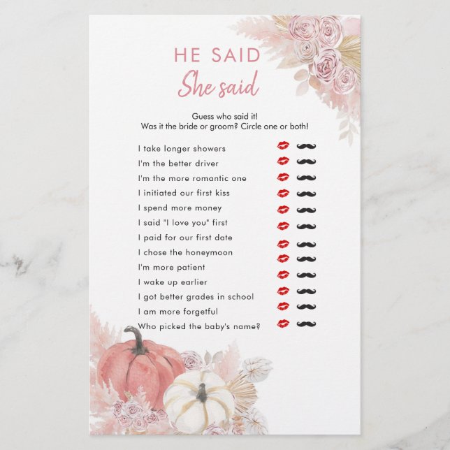 Lámina Caída bohemia en calabaza de amor Dijo que (Anverso)