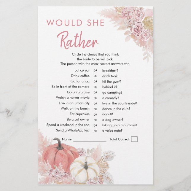 Lámina Caída bohemia en calabaza preferiría (Anverso)