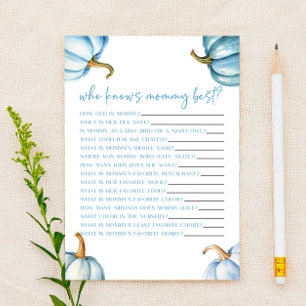 Lámina Caída de calabaza azul que conoce a mi mami juego