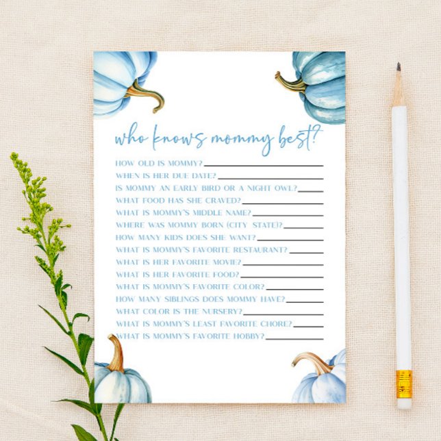 Lámina Caída de calabaza azul que conoce a mi mami juego  (Subido por el creador)