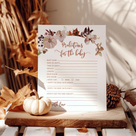 Lámina Caída del Boho Pequeñas predicciones de calabaza f