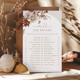 Lámina Caída del Boho Prefiere un juego de ducha de novia