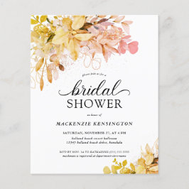 Lámina Caída del presupuesto ducha de novia floral amaril