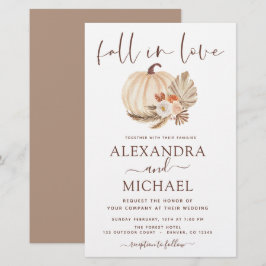 Lámina Caída del presupuesto en amor Boda Pampas Calabaza