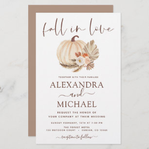 Lámina Caída del presupuesto en amor Boda Pampas Calabaza