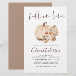 Lámina Caída del presupuesto en amor Bridal Shower Terrac