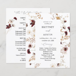 Lámina Caída del presupuesto Flores Florales Boda Ceremon