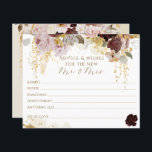 Lámina Caída Flor Floral Oro Floral Ducha de novia<br><div class="desc">El diseño de esta flor acuática Fall es la elección perfecta para una elegante ducha de agua. La combinación de delicadas técnicas acuáticas, flores silvestres de inspiración otoñal y elegantes elementos dorados crea un ambiente encantador y sofisticado. La paleta de colores capta la esencia de la temporada de otoño, con...</div>