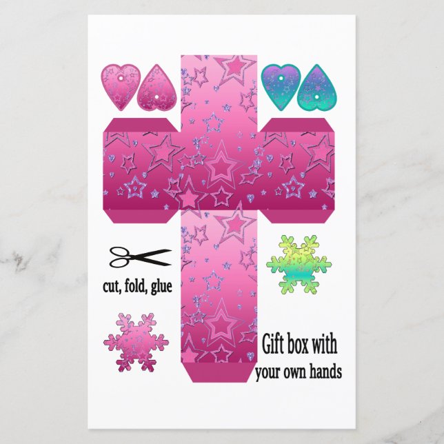 Lámina Caja de regalo con sus propias manos (Anverso)