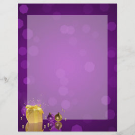 Lámina Caja de regalo de los Navidades de oro