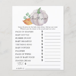 Lámina Calabaza blanca - Adivinen el juego del precio