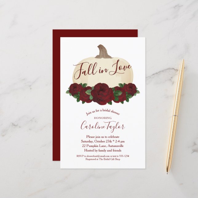 Lámina Calabaza blanca Borgoña Floral Caída Británica Duc (Anverso/Reverso In Situ)