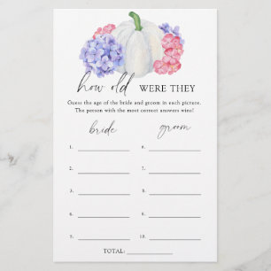 Lámina Calabaza blanca - ¿Cuántos años tenían el juego de