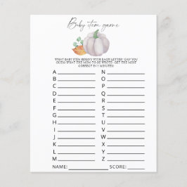 Lámina Calabaza blanca - juego de artículos para bebés. J