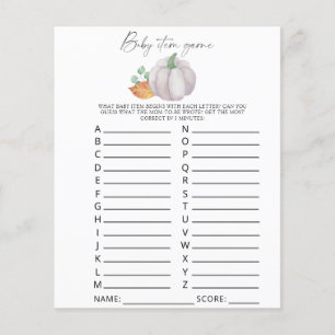 Lámina Calabaza blanca - juego de artículos para bebés. J