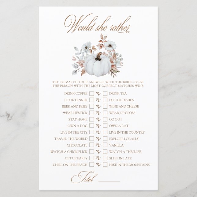 Lámina Calabaza Blanca Prefiere Un Juego De Ducha De Novi (Anverso)