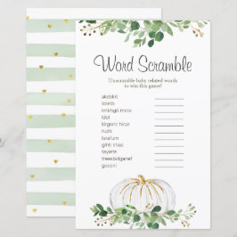 Lámina Calabaza blanca Verdor Palabra floral Scramble