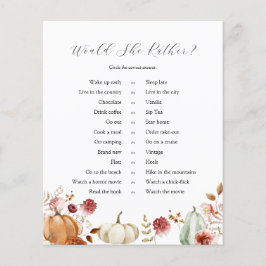 Lámina Calabaza Borgoña Floral Prefiere El Juego