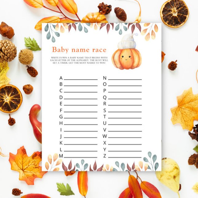 Lámina Calabaza Cuta de Otoño - Juego de raza del nombre  (Subido por el creador)