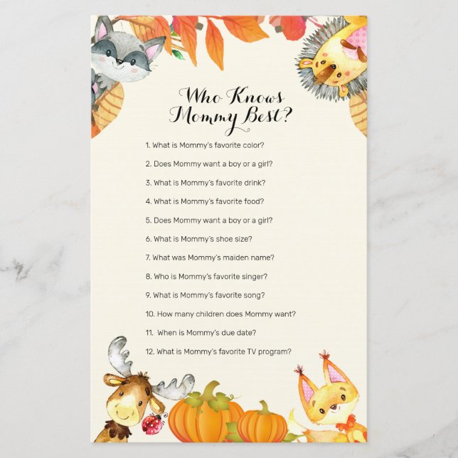 Lámina Calabaza de animales rusos que conoce a mi mamá me (Anverso)