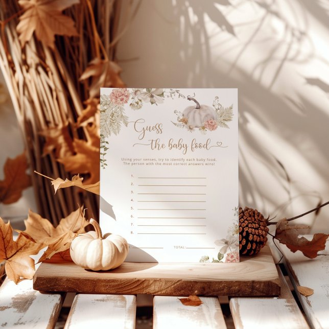 Lámina Calabaza de Boho Fall adivina el juego de comida p (Subido por el creador)