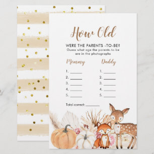 Lámina Calabaza de Boho Woodland ¿Qué edad tenían los pad