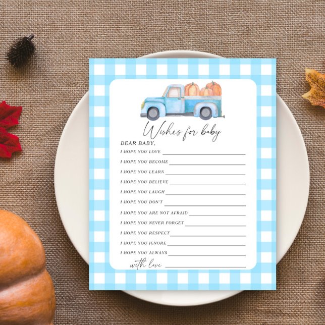 Lámina Calabaza de camión azul - Deseos de un juego de be (Subido por el creador)