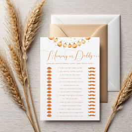 Lámina Calabaza de oso otoño que lo dijo, juego de mamá o