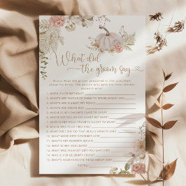 Lámina Calabaza de otoño de Boho ¿Qué dijo el novio?