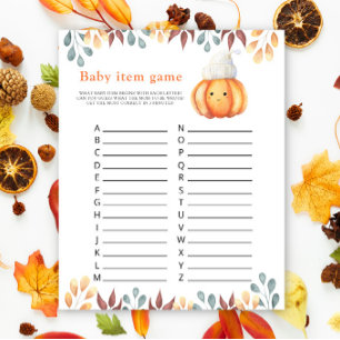 Lámina Calabaza de otoño - Juego de artículos para bebés.