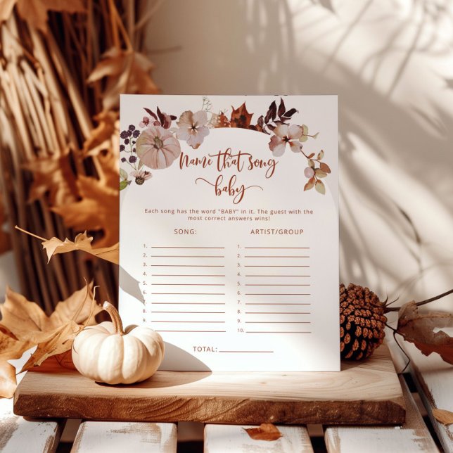 Lámina Calabaza de otoño Nombre esa canción juego de duch (Subido por el creador)