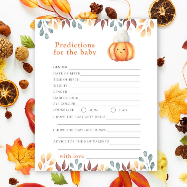 Lámina Calabaza de otoño - predicciones y consejos para b (Subido por el creador)