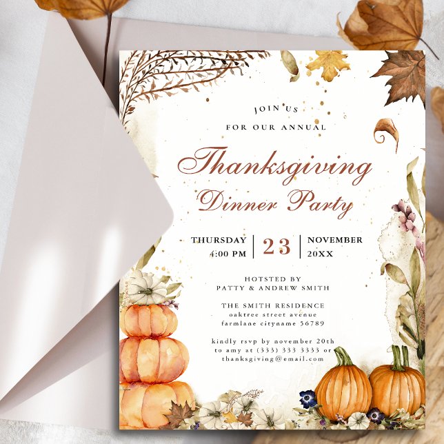 Lámina Calabaza de Presupuestos Rústica Cena de Acción de (Subido por el creador)