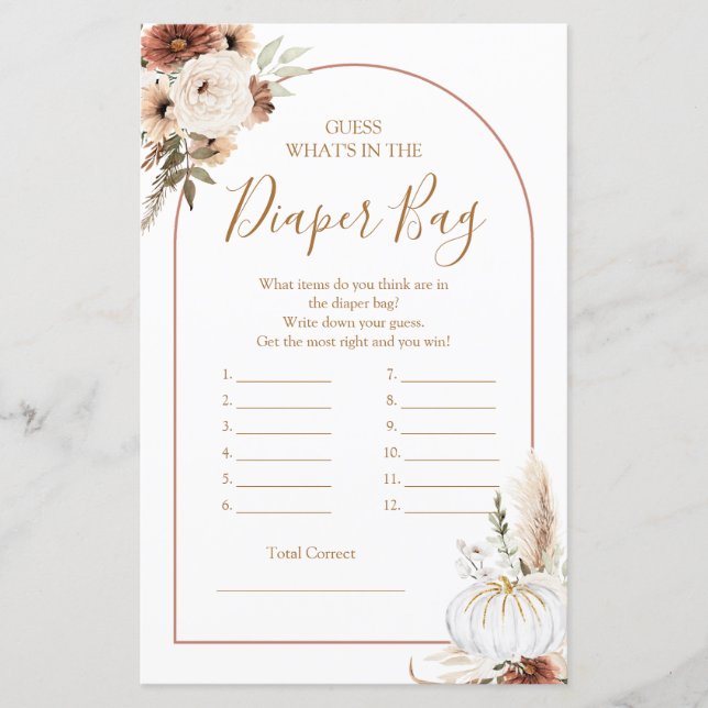 Lámina Calabaza El Boho Rústico Cae En El Amor Juego De B (Anverso)