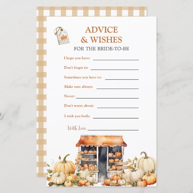 Lámina Calabaza otoñal Está fuera de los consejos del mer (Anverso / Reverso)