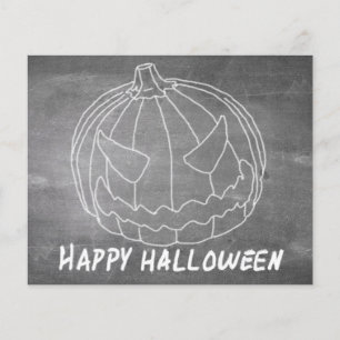 Lámina Calabaza para Halloween 6 aspecto de pizarra