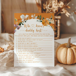 Lámina Calabaza pequeña que conoce a papi mejor juego