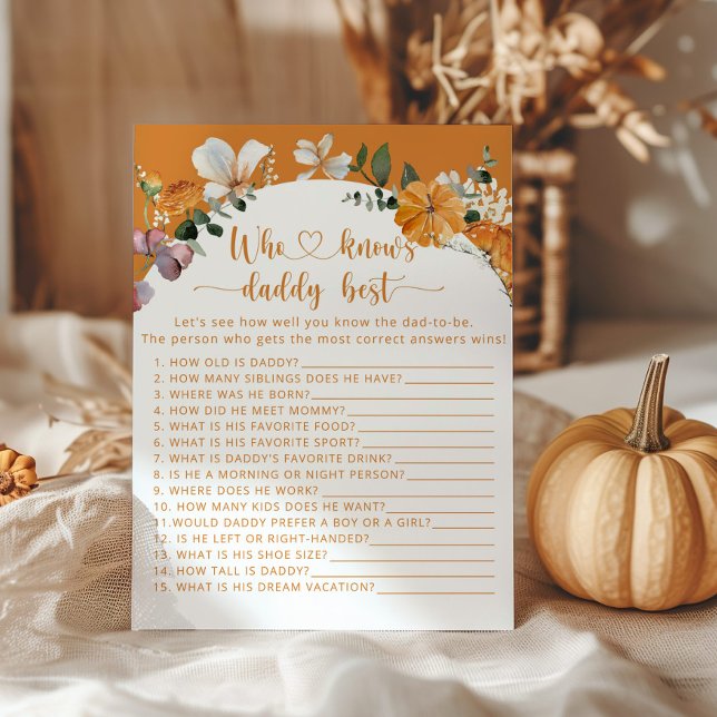 Lámina Calabaza pequeña que conoce a papi mejor juego (Subido por el creador)